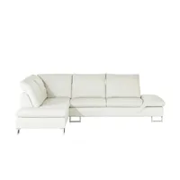 W.SCHILLIG Ledersofa ¦ creme ¦ Maße (cm): B: 314 H: 86 T: 198