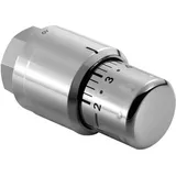 Kermi Thermostatkopf Edelstahl-Optik M30 x 1,5 Heizkörperthermostat