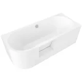 PORTAS Rechts Badewanne mit Tür, 180x75x60cm, Weiß