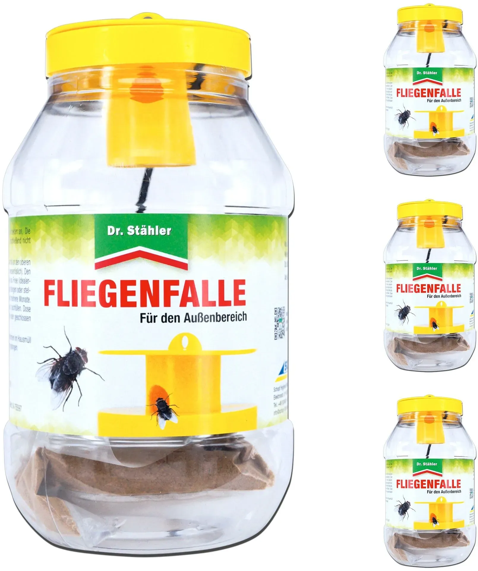 Silberkraft Fliegenfalle Aussenbereich 4 St