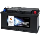 SIGA SOLAR Comfort 120Ah 12V Solar Batterie Versorgungsbatterie Wohnmobil 100Ah
