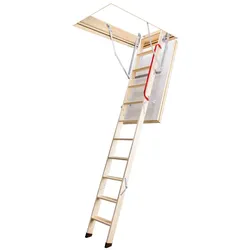 FAKRO Bodentreppe LTK Energy 70x140/305 3-teilig, Holz, Raumhöhe bis 305 cm, 3-teilig