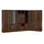 aea Eckschrank 153,6 x 226 x 44,2 cm Braun