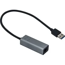 iTEC i-tec USB 3.0 Netzwerk Adapter 0,28m Typ-A zu Gigabit Ethernet St./Bu. grau
