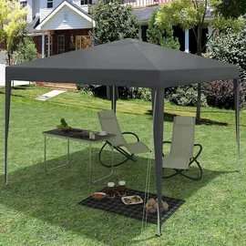 Woltu Faltpavillon 3 x 3 m inkl. 4 Seitenteile Anthrazit