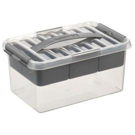 Sunware Aufbewahrungsbox Q-Line mit Einsatz 6 Liter Kunststoff, BPA-frei