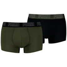 Puma Boxershorts 2er Pack Schwarz/Grün M