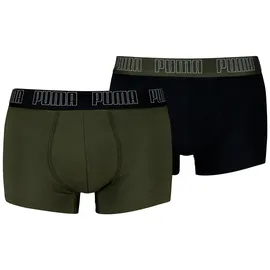 Puma Boxershorts 2er Pack Schwarz/Grün M