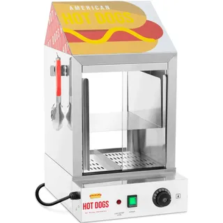 Royal Catering Hot Dog Steamer 100 Würstchen 25 Brötchen 1.000 W Erhitzer