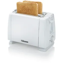 TRISTAR Toaster mit 2 Schlitzen, 6 Bräunungsstufen, Abschalt- und Auswurfautomatik, Brotablage, rutschfester Sockel, 650 Watt.