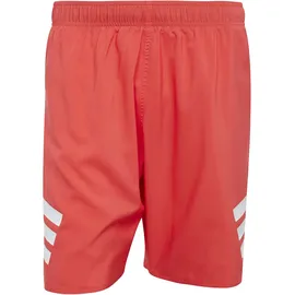 Adidas 3-Streifen 8-Inch Badeshorts Semi Lucid Red / White S