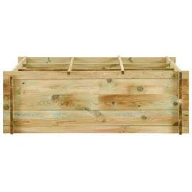 vidaXL Kiefernholz Hochbeet 120 x 120 x 10 cm Braun
