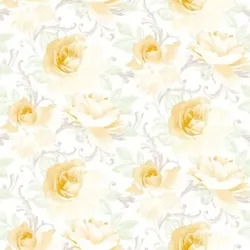 Mank Tischdecke Airlaid Rosalie in Gelb, 80 x 80 cm, 20 Stück - Mitteldecke Rosen Blumen Blüten