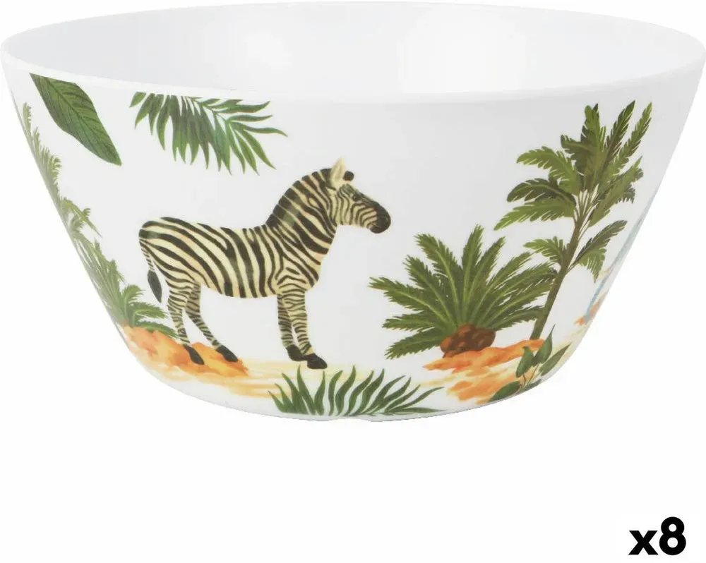 Salatschüssel La Mediterránea Sauvage Melamine 25,5 x 12 cm (8 Stück)