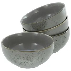 CreaTable Nature Collection Stone Buddha Bowl Schüssel, grau Steinzeug