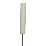 EDM Kaemingk Solar Stabkerze ø 4 x 90 cm weiß Weiß One Size