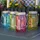 MARELIDA Laterne Glas 14,0 cm 4er Set mehrfarbig