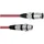 Omnitronic XLR Verbindungskabel 1x XLR-Stecker 3 polig / 1x XLR-Buchse 3 polig 3,00m Rot (30220903)