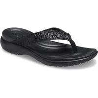 Crocs Damen Capri V Glitter Flip W Schiebe-Sandalen, Black, 39 EU - 39 EU