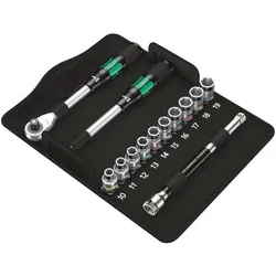 Wera 8006 SC 1 Zyklop Hybrid-Knarrensatz, 1/2"-Antrieb, metrisch, 13-teilig - 05004090001