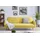 SalesFever Sofa 3-Sitzer - Strukturstoff fein gelb 368640