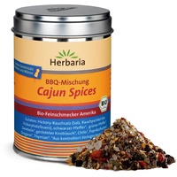 Herbaria Cajun Spice bio 80g M-Dose – fertige Bio-Gewürzmischung für die französisch inspirierte Cajun-Küche – BBQ-Gewürz – Grillgewürz – mit erlesenen Zutaten – in nachhaltiger Aromaschutz-Dose