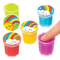 Glitzer-Geräuschmasse "Regenbogen" (pro Set 10) Mitgebsel