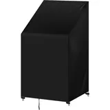 Woltu Abdeckung für Gartenmöbel Gartenstühle, 65x65x120/80 cm, Abdeckhaube aus 420D Oxford Gewebe, Wasserdicht Abdeckplane UV-Beständig, Schutzhülle Plane für Möbelsets, Schwarz
