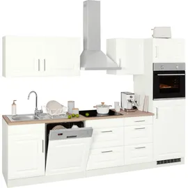 kochstation KS-Stockholm Küchenzeile 280 x 60 x 0 cm weiß