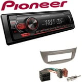 Pioneer 1-DIN Autoradio USB AUX Android für Renault Twingo II 2007-2014 hellgrau