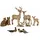 Mirabeau Waldtier 11er Set Pluvet  braun