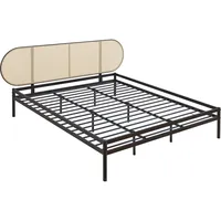 [en.casa] Metallbett Linköping 180 x 200 cm mit ovalem
