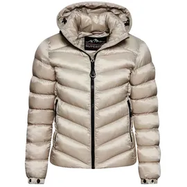 Superdry Damen. Fuji Steppjacke mit Kapuze Pelikan beige 36 - 36