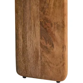 Beliani Luno Beige Mangoholz 80 x 37 cm