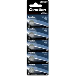 Camelion CR1220 Lithium Knopfzelle (5er Blister)