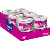 Vitakraft Poésie Mousse, Katzenfutter nass, mit Rindfleisch, ernährungsphysiologisch abgestimmt, ohne Zusatz von Zucker (12x 85g)