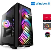 CSL Gaming PC AMD Ryzen 5 PRO 4650G for Business, 3700 MHz, AMD Radeon Graphics, 16 GB 500 GB M.2 SSD, Windows 11, USB 3.2, M10880H