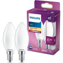 Philips LED Lampe 929001345367 4,3 W E14 warmweiß 2 St.