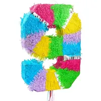 Godan Pinata Zahl 9  bunt Pastell