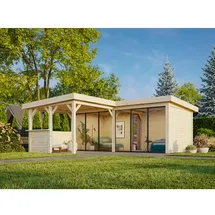 Palmako Carport/Pavillon Connect Lenna 24,9 m2 Set 422 Slide grau