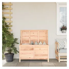 vidaXL Gartentruhe 99x50x56,5 cm Massivholz Tanne