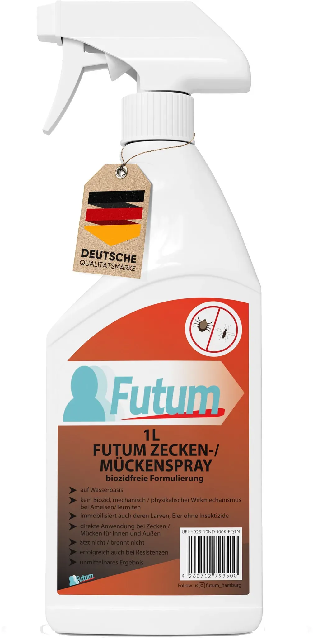 Futum Zeckenspray Spray 1 l