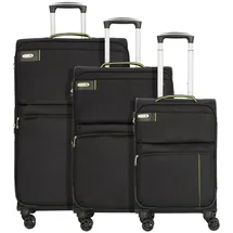 d & n Travel Line 6704 Koffer-Set 3-tlg. schwarz