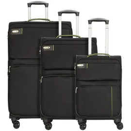 d & n Travel Line 6704 Koffer-Set 3-tlg. schwarz