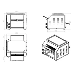 CombiSteel Durchlauftoaster,400 Brotscheiben Pro Stunde