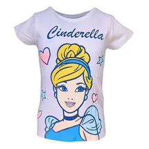 Disney Princess T-Shirt Cinderella in Weiß | Gr.: 116
