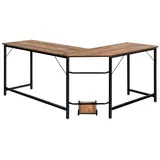 Costway Schreibtisch L-Form 168 x 125 x 74 cm Braun