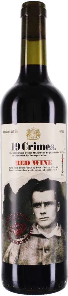 19 Crimes Wines 2018 19 Crimes Red Blend Cabernet Sauvignon,Merlot,Shiraz Australien