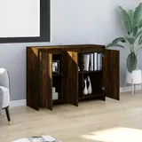 vidaXL Sideboard Räuchereiche 102x33x75 cm Holzwerkstoff