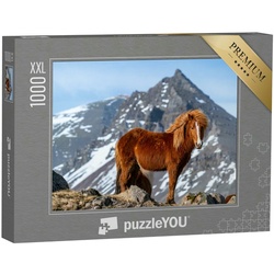 puzzleYOU Puzzle Puzzle 1000 Teile XXL „Island-Pferd“, 1000 Puzzleteile, puzzleYOU-Kollektionen Pferde, Islandpferde